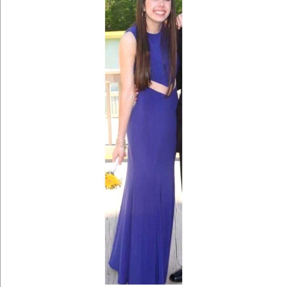 royal blue prom dress
